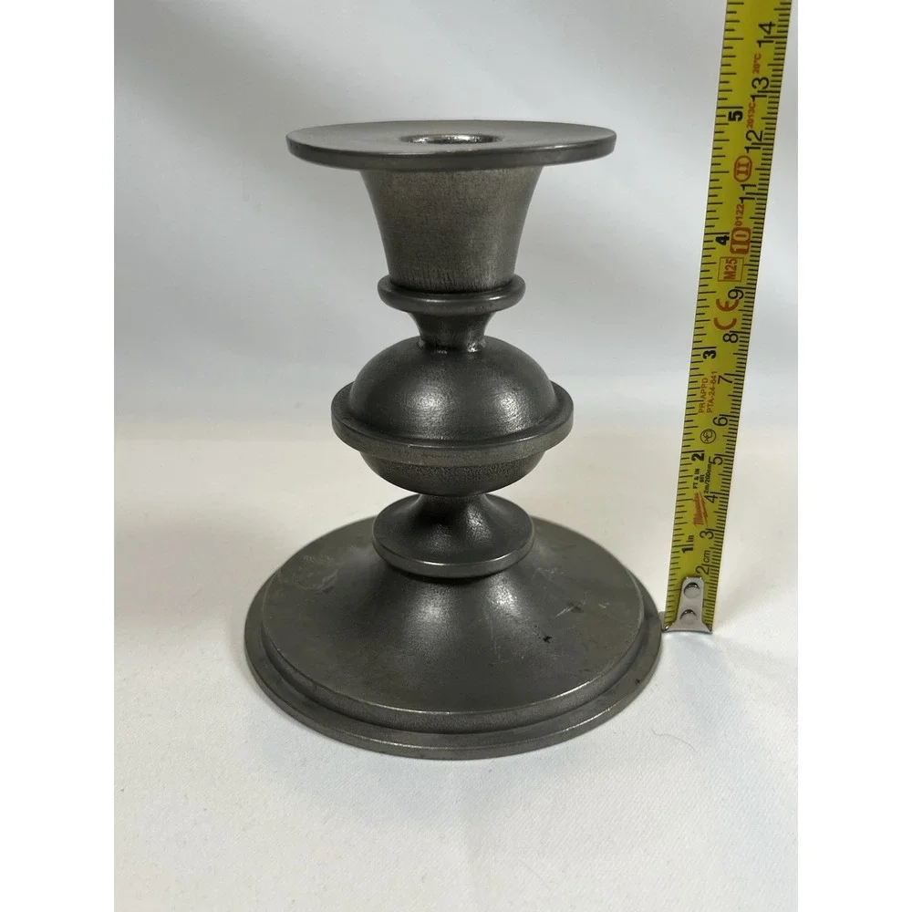 VNG Swedish modernist pewter candlestick By Edvin Ollers for Schröder and Olsson